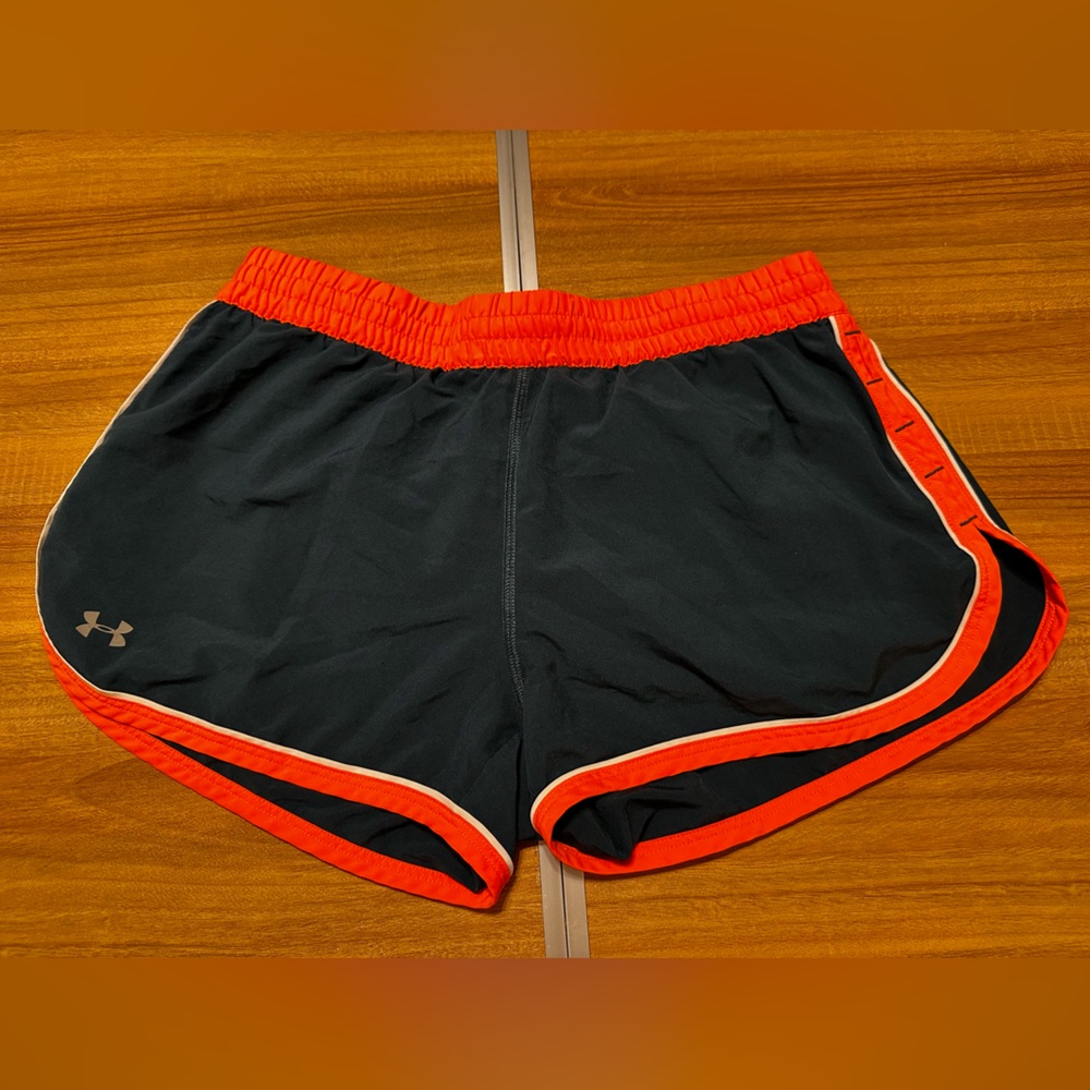 Under Armour Charcoal and Orange Athletic Shorts
